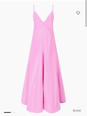 STAUD Paloma A-Line Open Back Maxi Dress